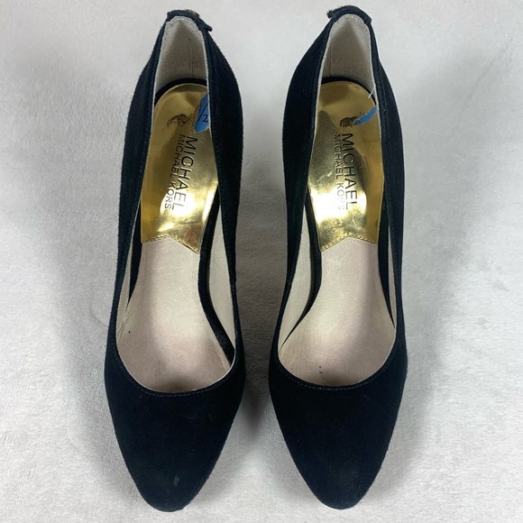 Michael Kors Women’s MK Suede High Heel Almond Toe Pump Sz 7.5M - Picture 2 of 10